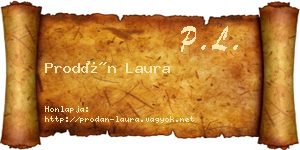 Prodán Laura névjegykártya